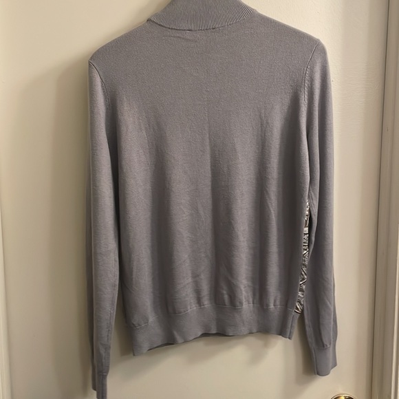 Ann Taylor Small Sweater Top Blouse Gray preowned excellent - Picture 3 of 3